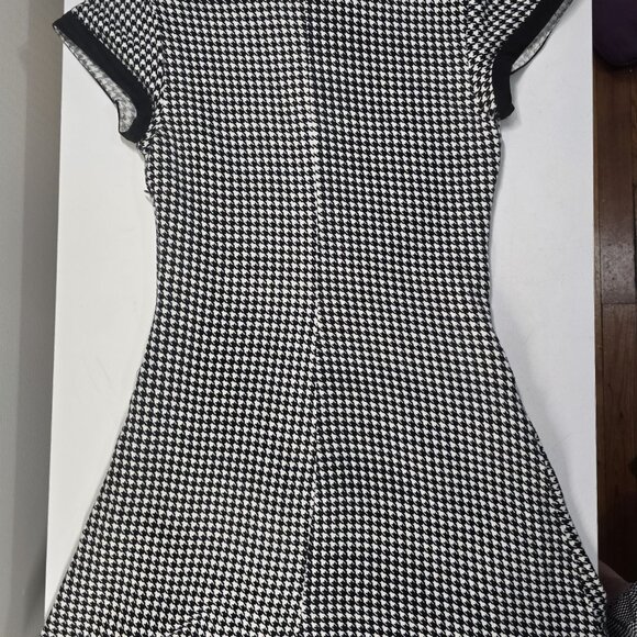 Sourpuss Black and White Houndstooth Mod Dress - Picture 9 of 10